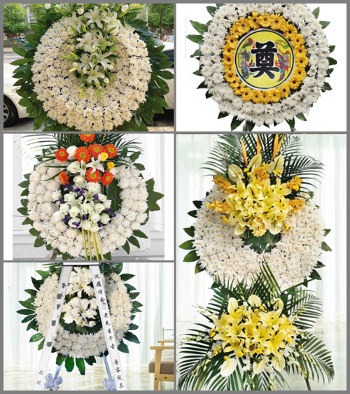 广东清远市佛冈县石角镇二七村花圈速递