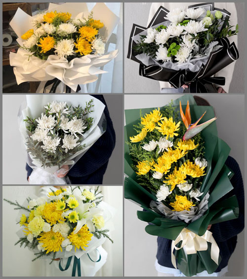 广东清远市佛冈县石角镇二七村白事花束代送